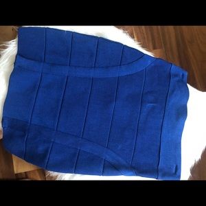 Royal blue Bebe skirt size medium